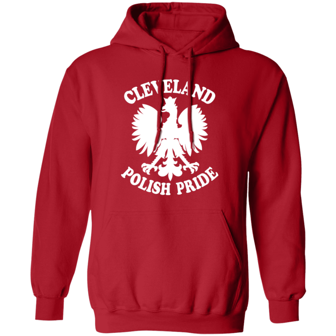Cleveland Polish Pride Apparel CustomCat G185 Pullover Hoodie Red S