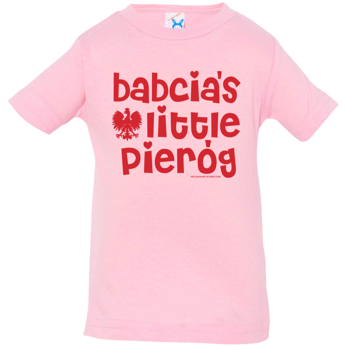 Babcia's Little Pierogi Infant & Toddler T-Shirt Apparel CustomCat Infant  T-Shirt Pink 6 Months