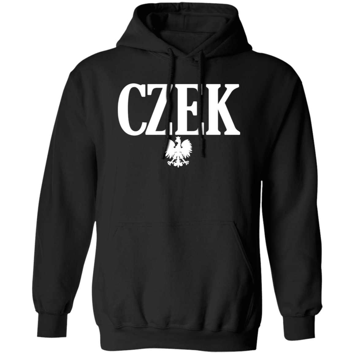 CZEK Polish Surname Ending Apparel CustomCat G185 Pullover Hoodie Black S