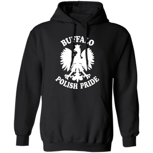 Buffalo Polish Pride - G185 Pullover Hoodie / Black / S - Polish Shirt Store