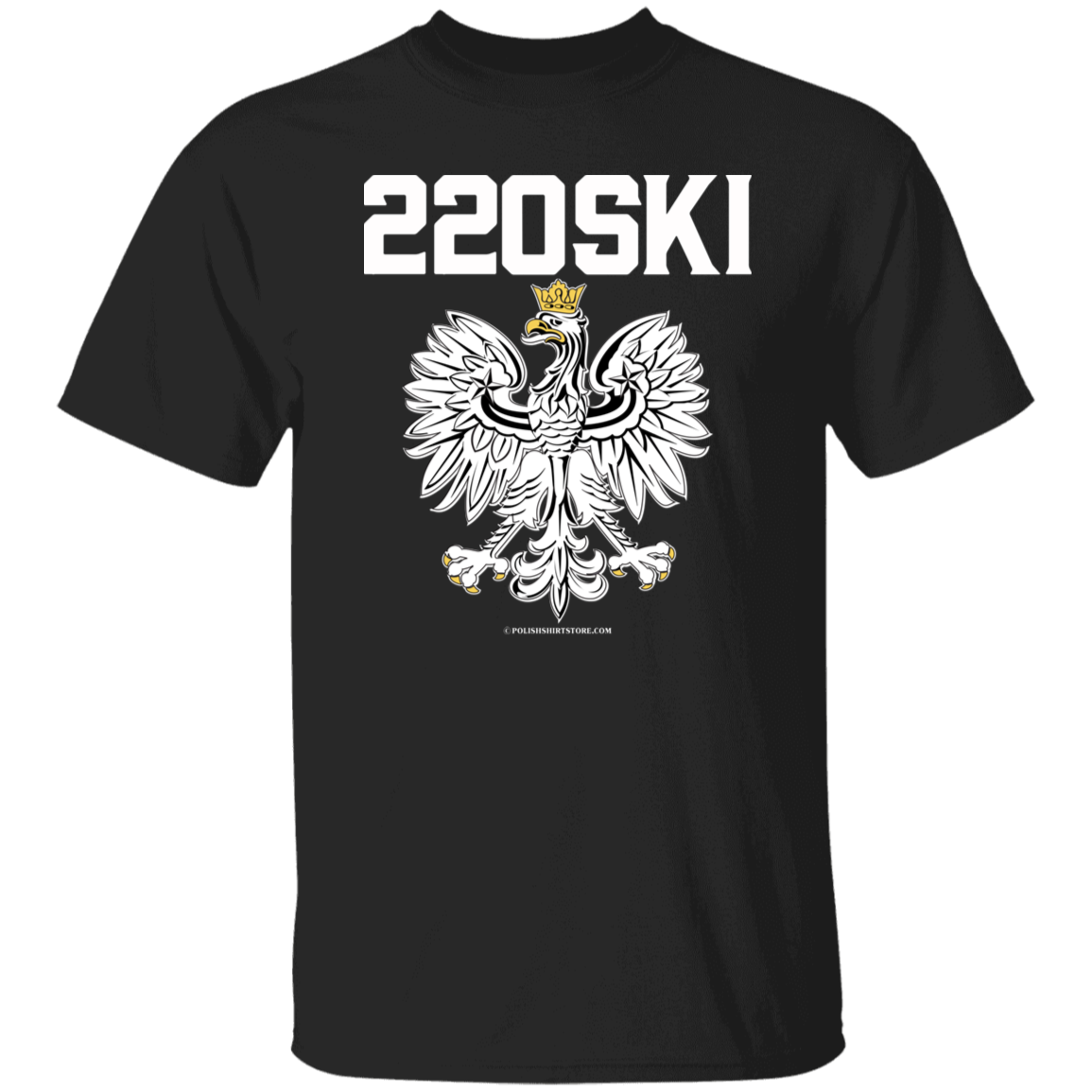 220SKI Apparel CustomCat G500 5.3 oz. T-Shirt Black S