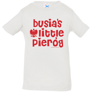 Busia's Little Pierogi Infant & Toddler T-Shirt - Infant  T-Shirt / White / 6 Months - Polish Shirt Store