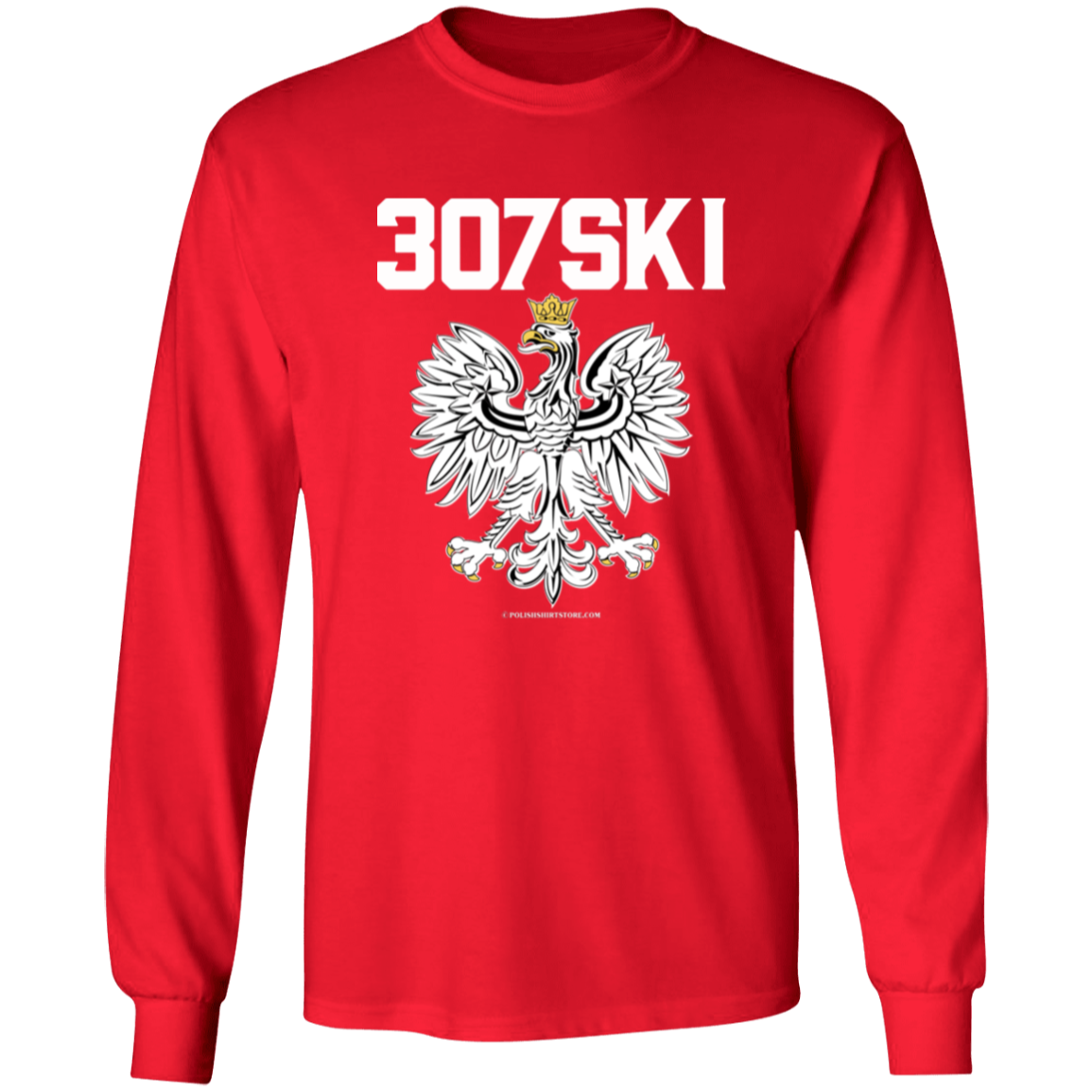 307SKI Apparel CustomCat G540 LS T-Shirt Red S