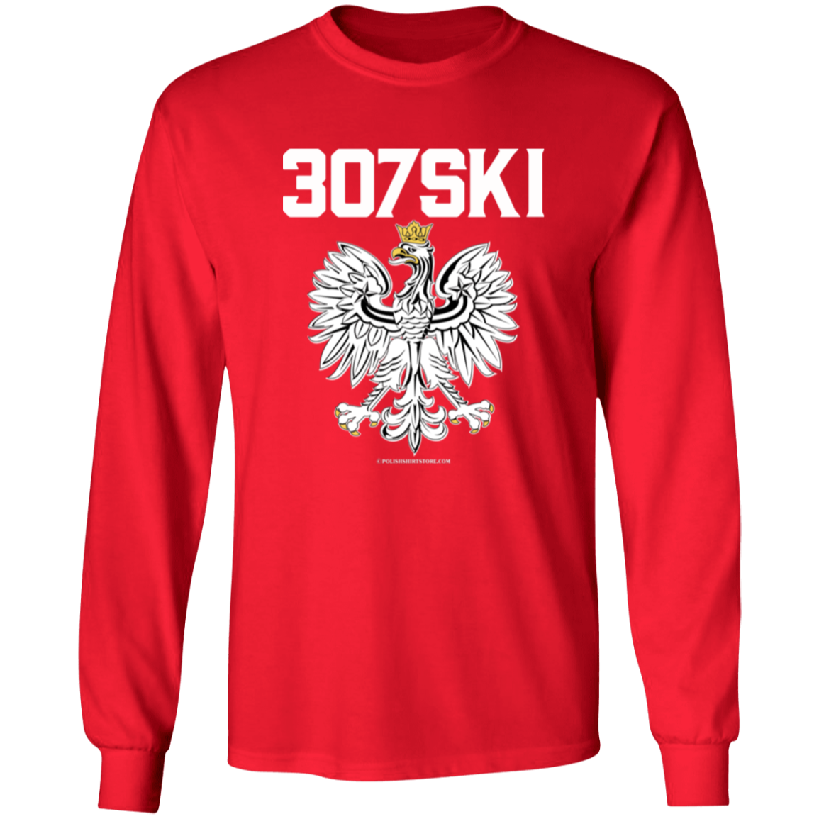 307SKI Apparel CustomCat G240 LS Ultra Cotton T-Shirt Red S
