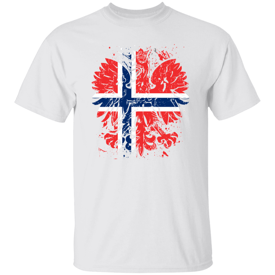 Polish Norweign Heritage T-Shirts CustomCat White S 