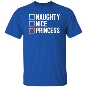 Naughty Nice Princess - Royal / S - Polish Shirt Store