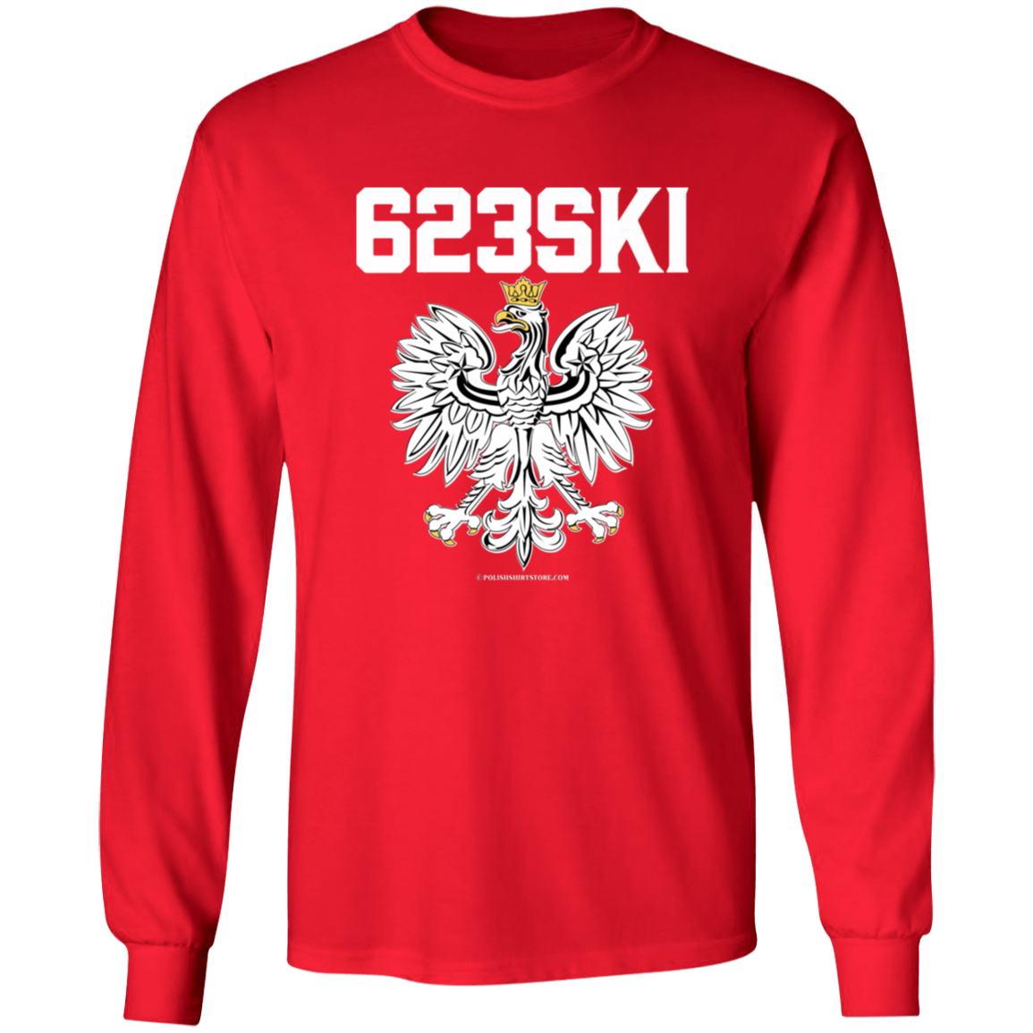 623SKI Apparel CustomCat G540 LS T-Shirt Red S