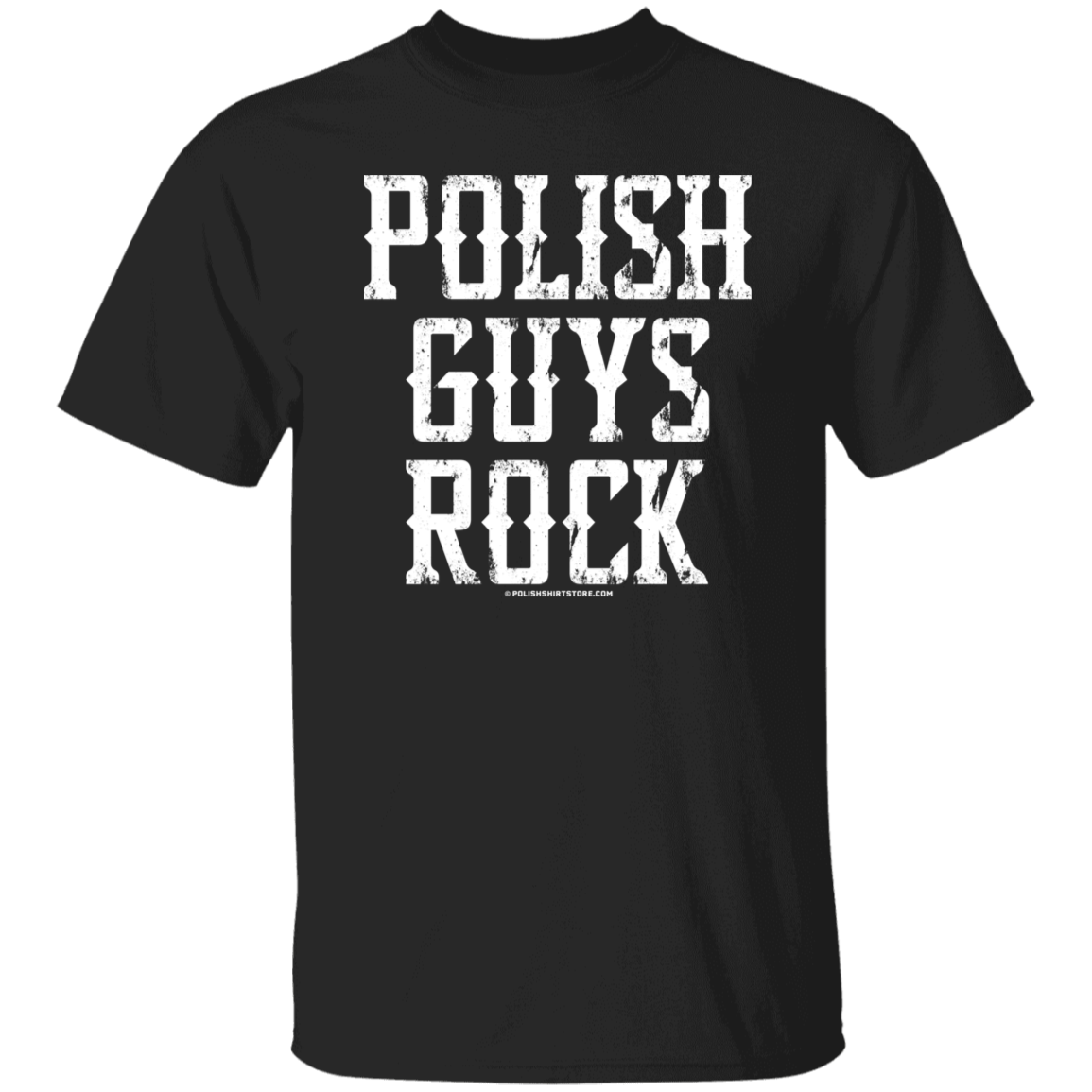Polish Guys Rock T-Shirt T-Shirts CustomCat Black S 