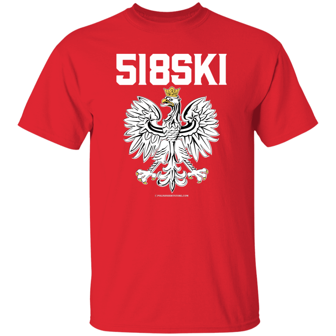 518SKI Apparel CustomCat G500 5.3 oz. T-Shirt Red S