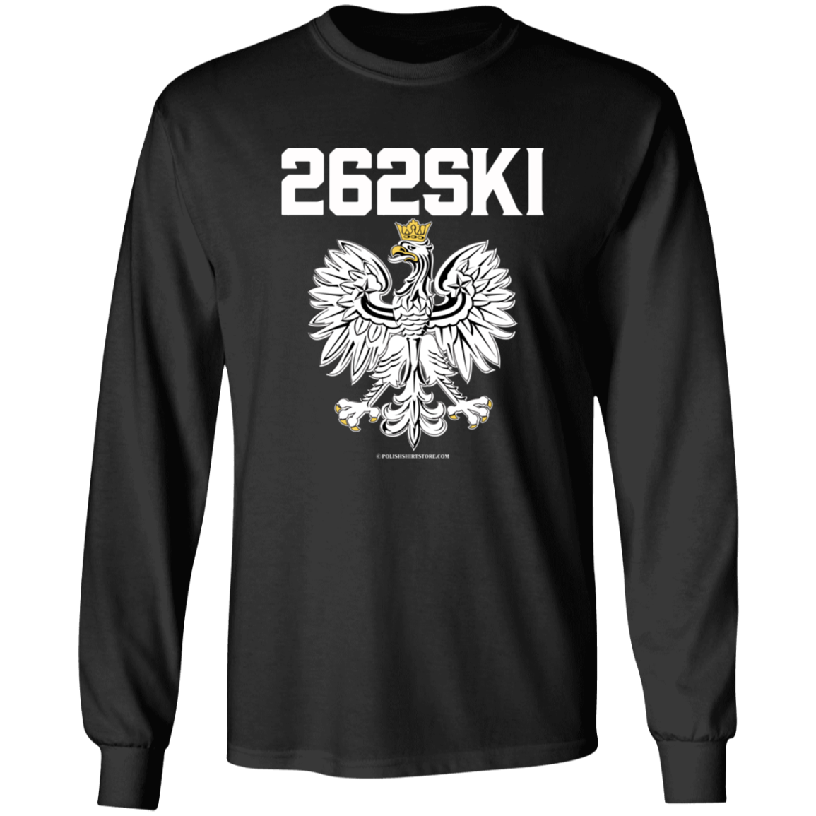 262SKI Apparel CustomCat G240 LS Ultra Cotton T-Shirt Black S