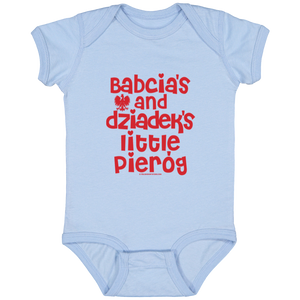 Babcia & Dziadek's Little Pierog Infant Bodysuit - Light Blue / Newborn - Polish Shirt Store