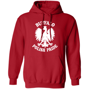 Buffalo Polish Pride - G185 Pullover Hoodie / Red / S - Polish Shirt Store