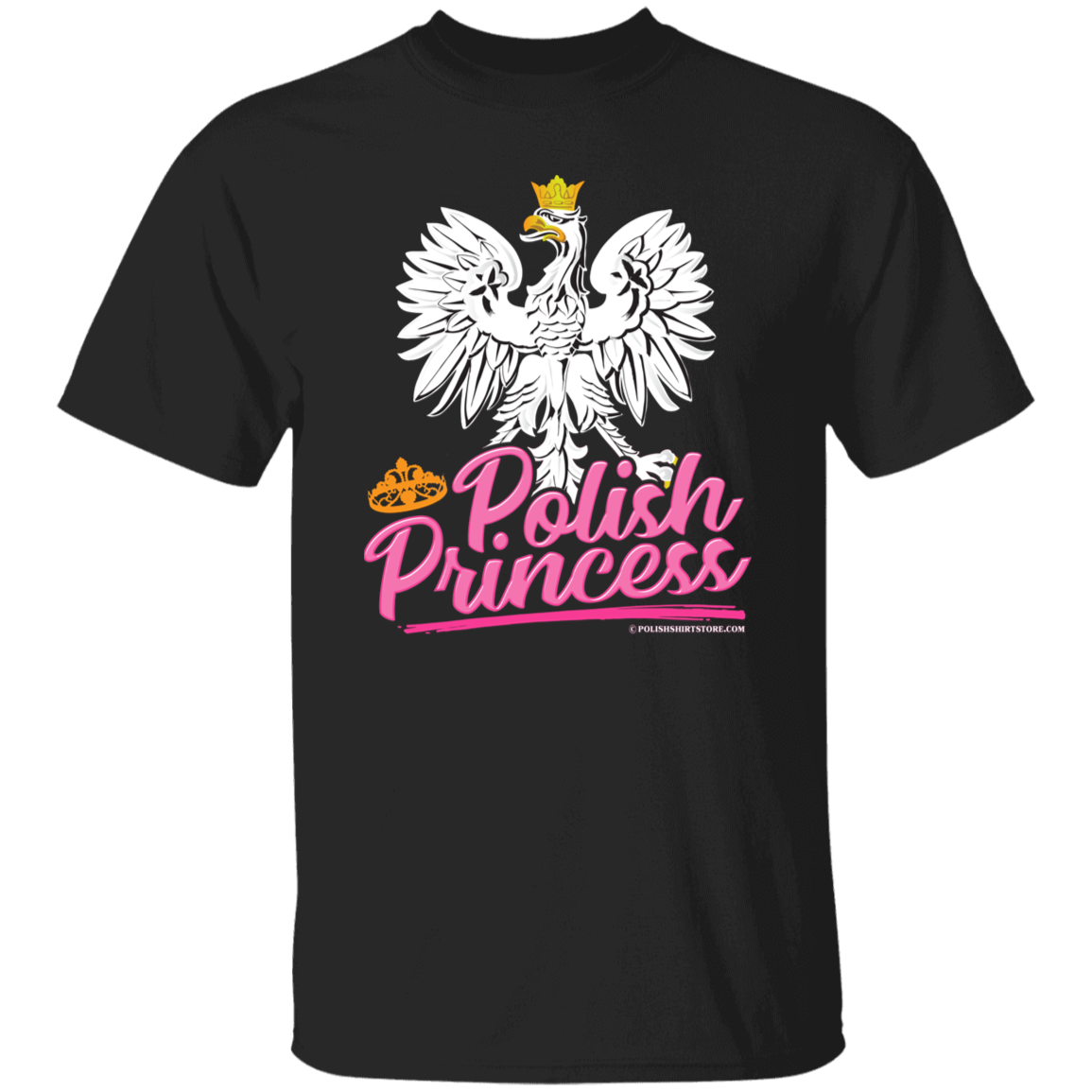 Polish Princess T-Shirt T-Shirts CustomCat Black S 