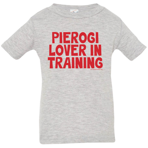 Pierogi Lover In Training Infant & Toddler T-Shirt - Infant  T-Shirt / Heather Grey / 6 Months - Polish Shirt Store