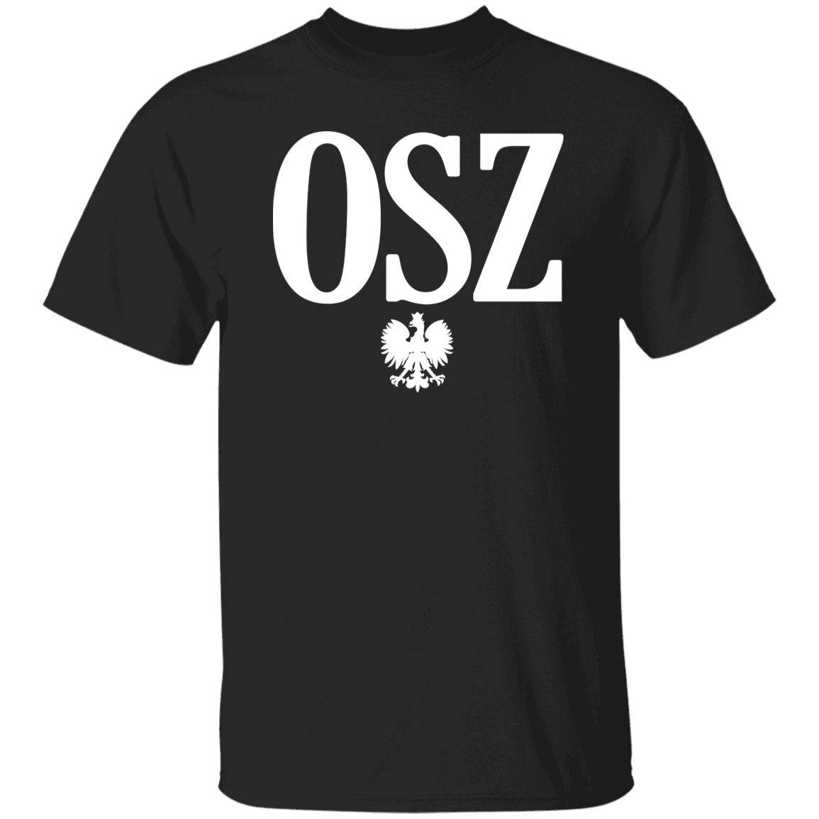 OSZ Polish Surname Ending Apparel CustomCat G500 5.3 oz. T-Shirt Black S
