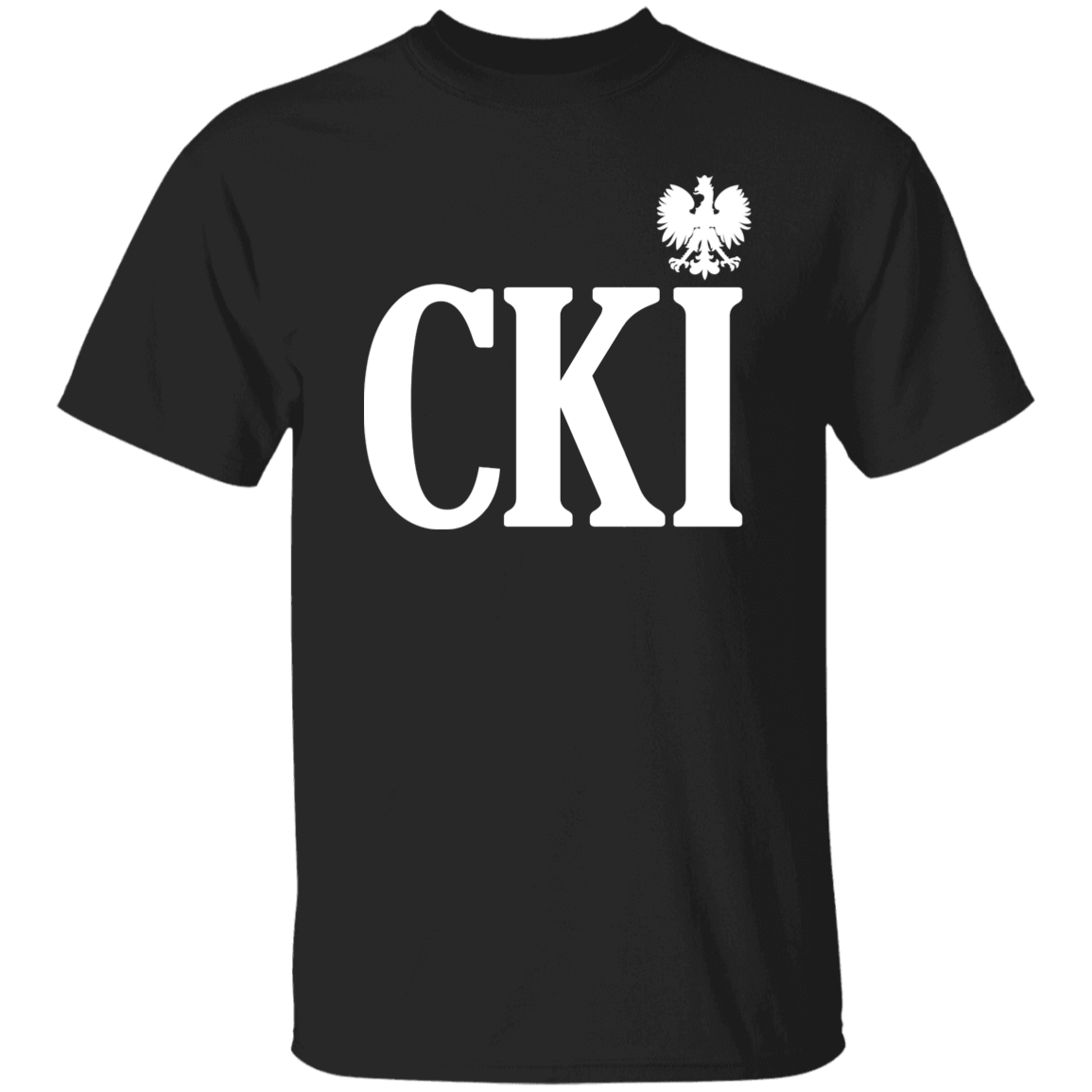 CKI Polish Surname Ending Apparel CustomCat G500 5.3 oz. T-Shirt Black S