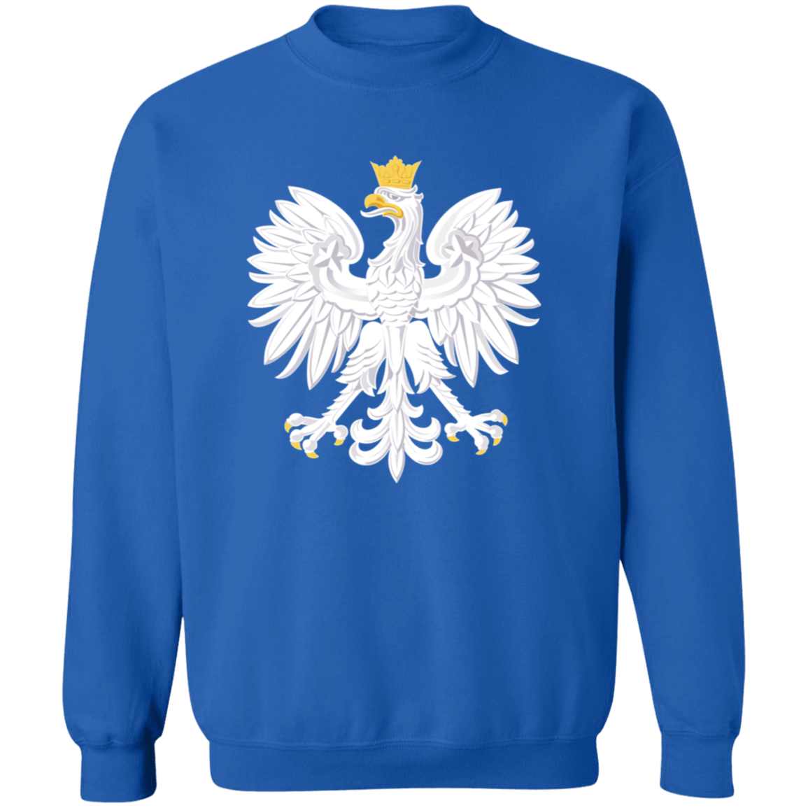 Polish Eagle Sweatshirt Sweatshirts CustomCat Royal S 