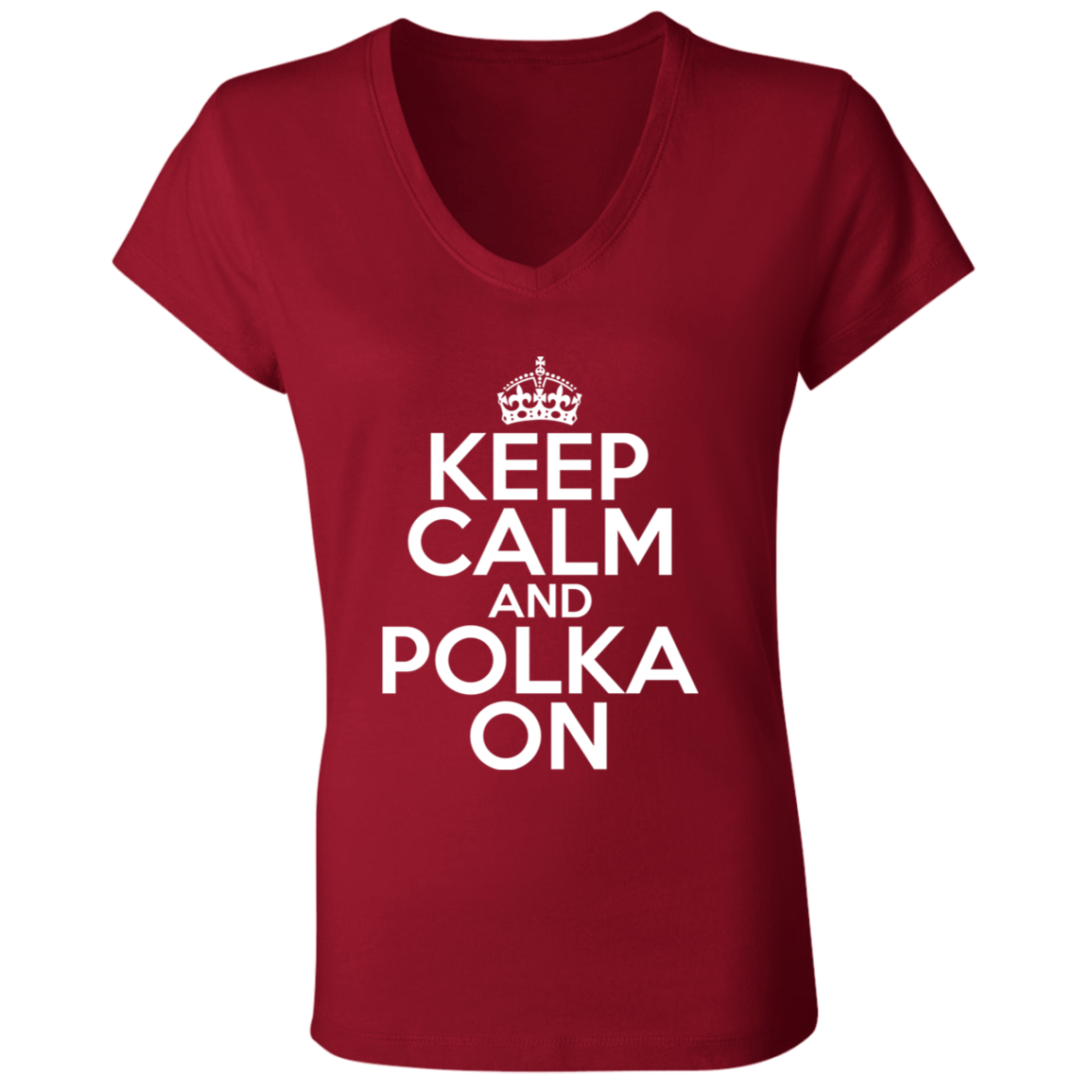 Keep Calm And Polka On Apparel CustomCat   