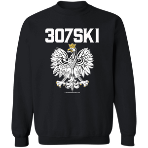 307SKI - G180 Crewneck Pullover Sweatshirt / Black / S - Polish Shirt Store