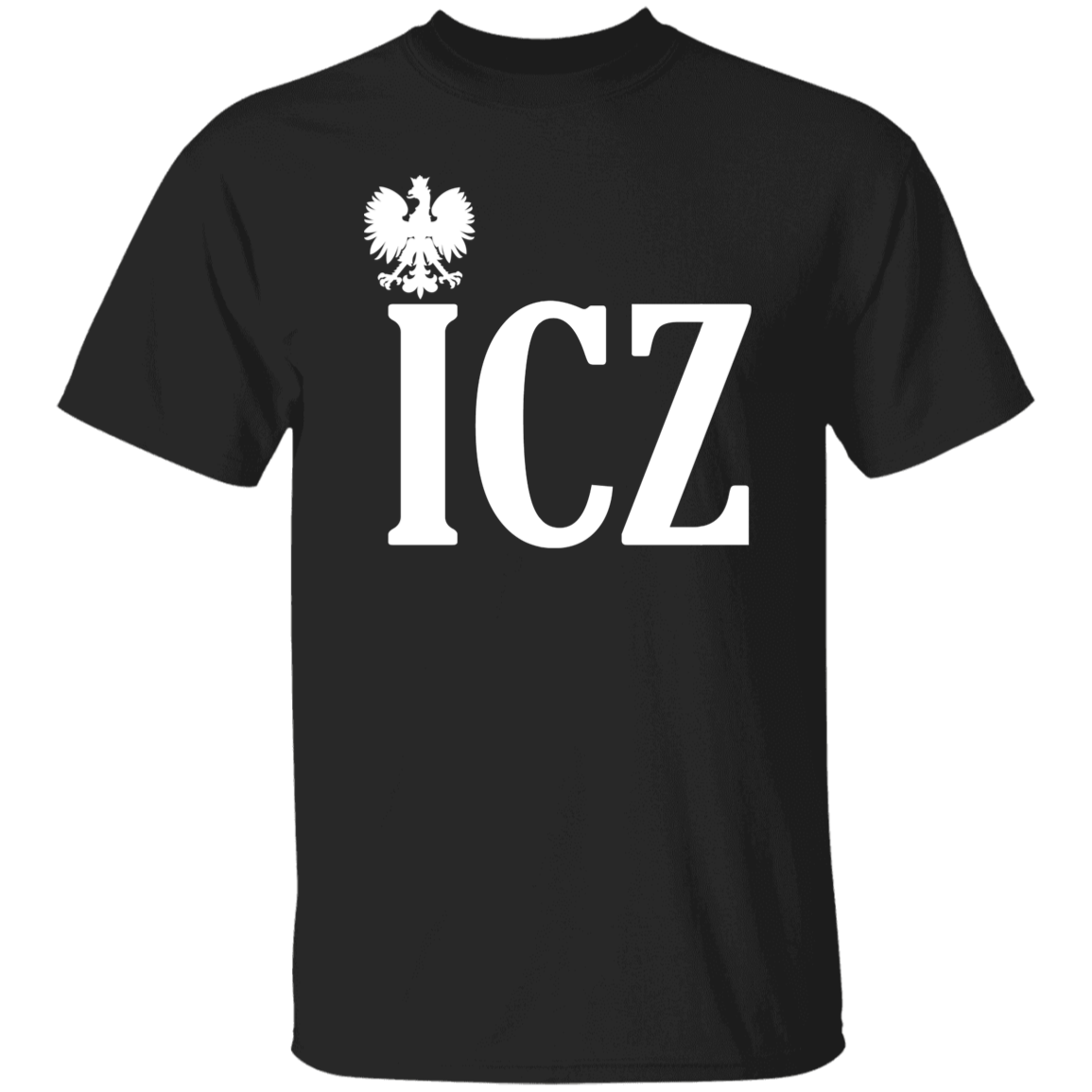 ICZ Polish Surname Ending Apparel CustomCat G500 5.3 oz. T-Shirt Black S