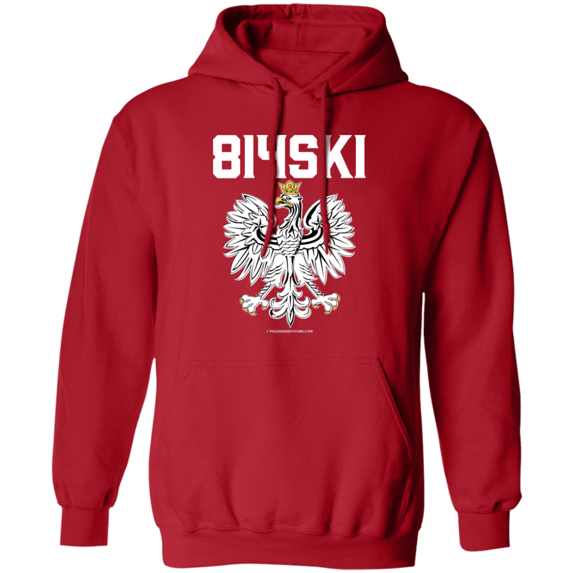 814SKI Apparel CustomCat G185 Pullover Hoodie Red S