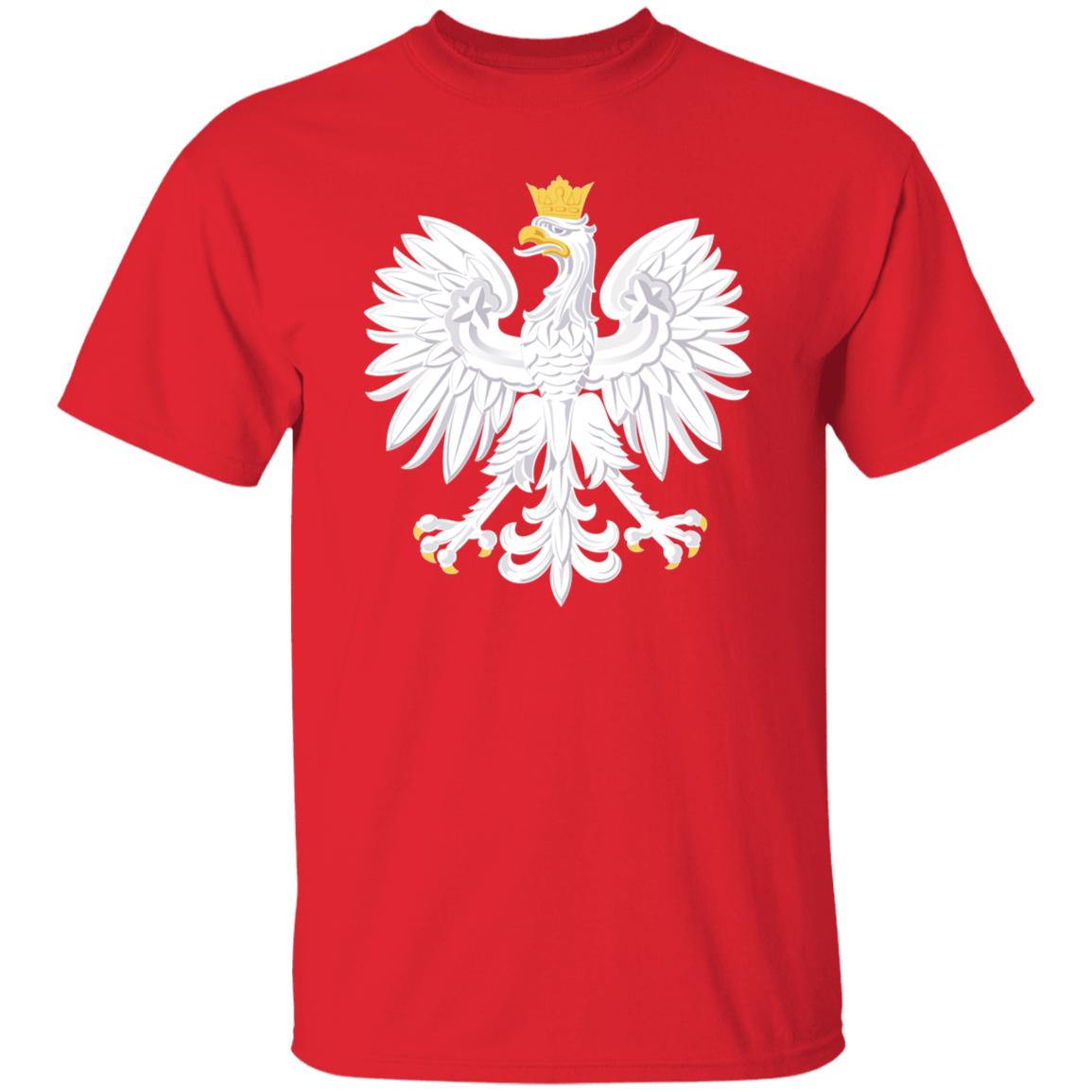 Polish Eagle T-Shirt T-Shirts CustomCat Red S 