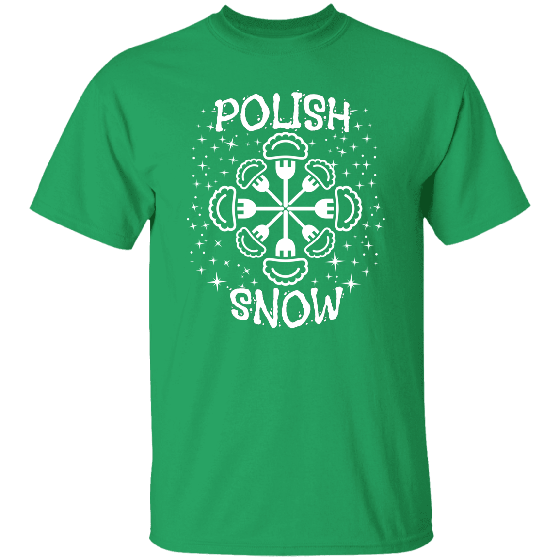 Polish Snow Apparel CustomCat G500 5.3 oz. T-Shirt Irish Green S