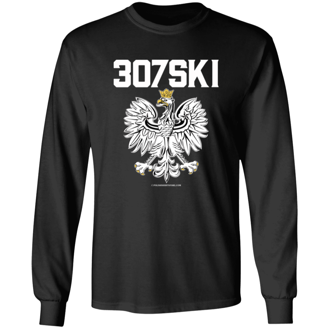 307SKI Apparel CustomCat G540 LS T-Shirt Black S