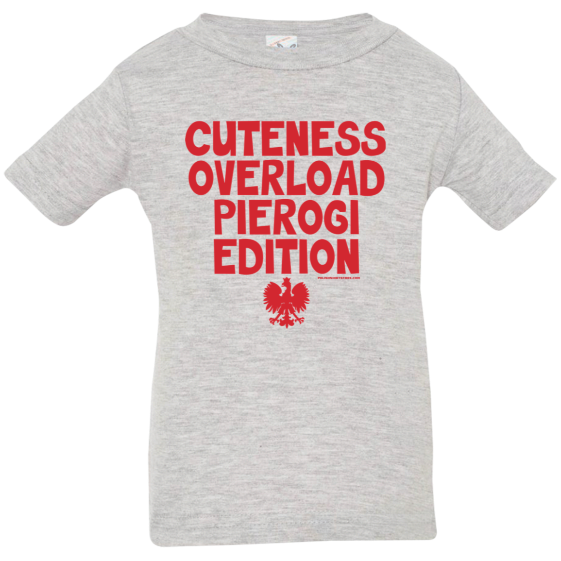 Cuteness Overlaod Pierogi Edition Infant & Toddler T-Shirt Apparel CustomCat Infant  T-Shirt Heather Grey 6 Months