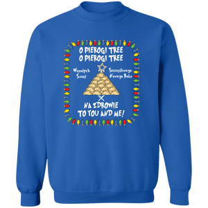 O Pierogi Tree Sweatshirt - Na Zdrowie To You And Me - Royal / S - Polish Shirt Store