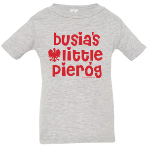 Busia's Little Pierogi Infant & Toddler T-Shirt - Infant  T-Shirt / Heather Grey / 6 Months - Polish Shirt Store