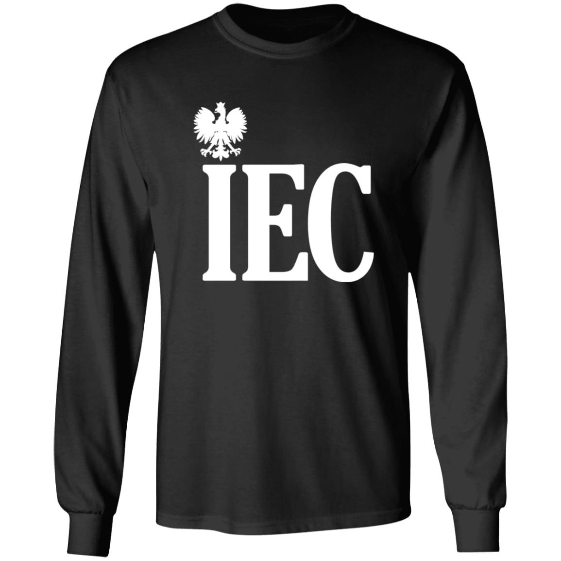 IEC Polish Surname Ending Apparel CustomCat G240 LS Ultra Cotton T-Shirt Black S