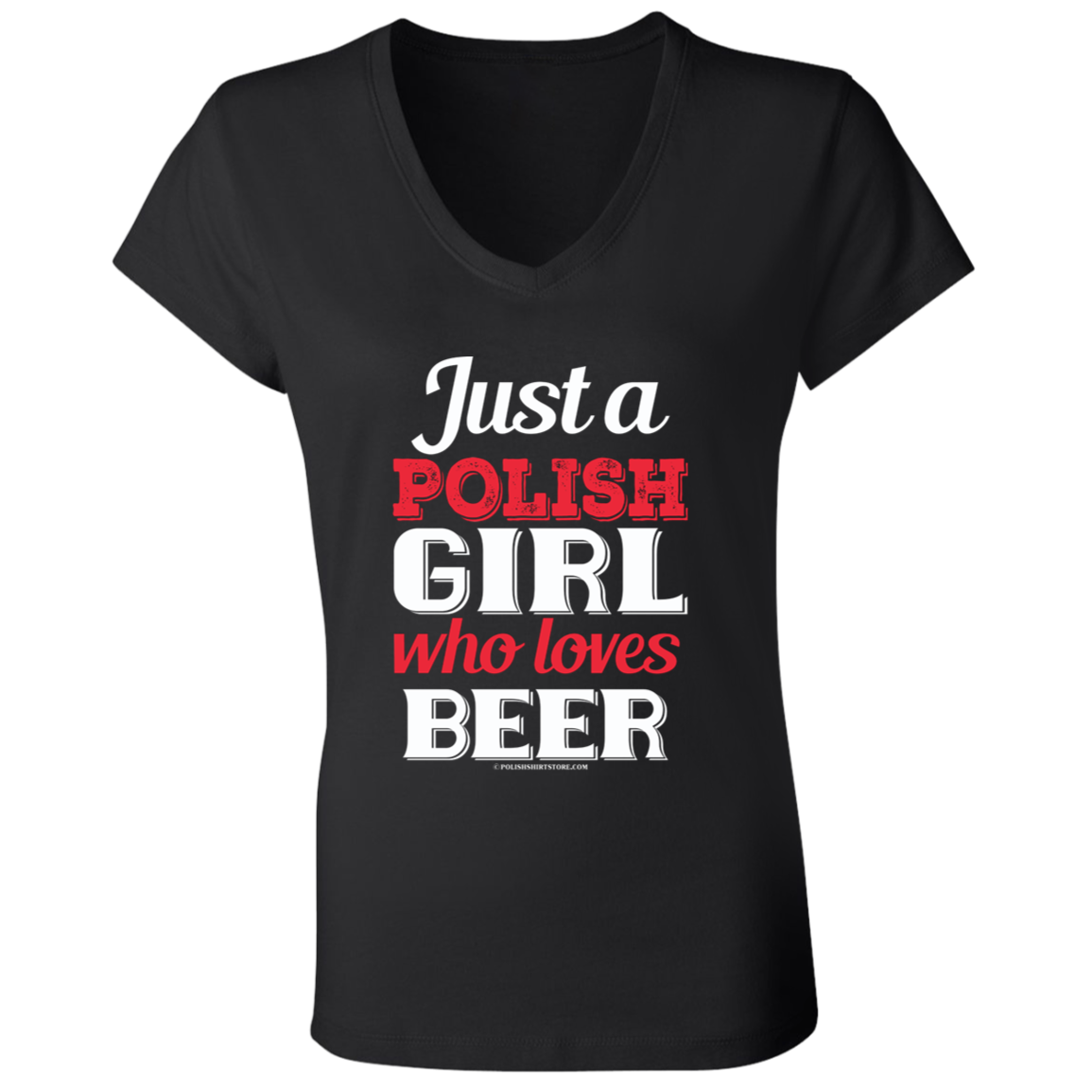 Just A Polish Girl Who Loves Beer Apparel CustomCat   