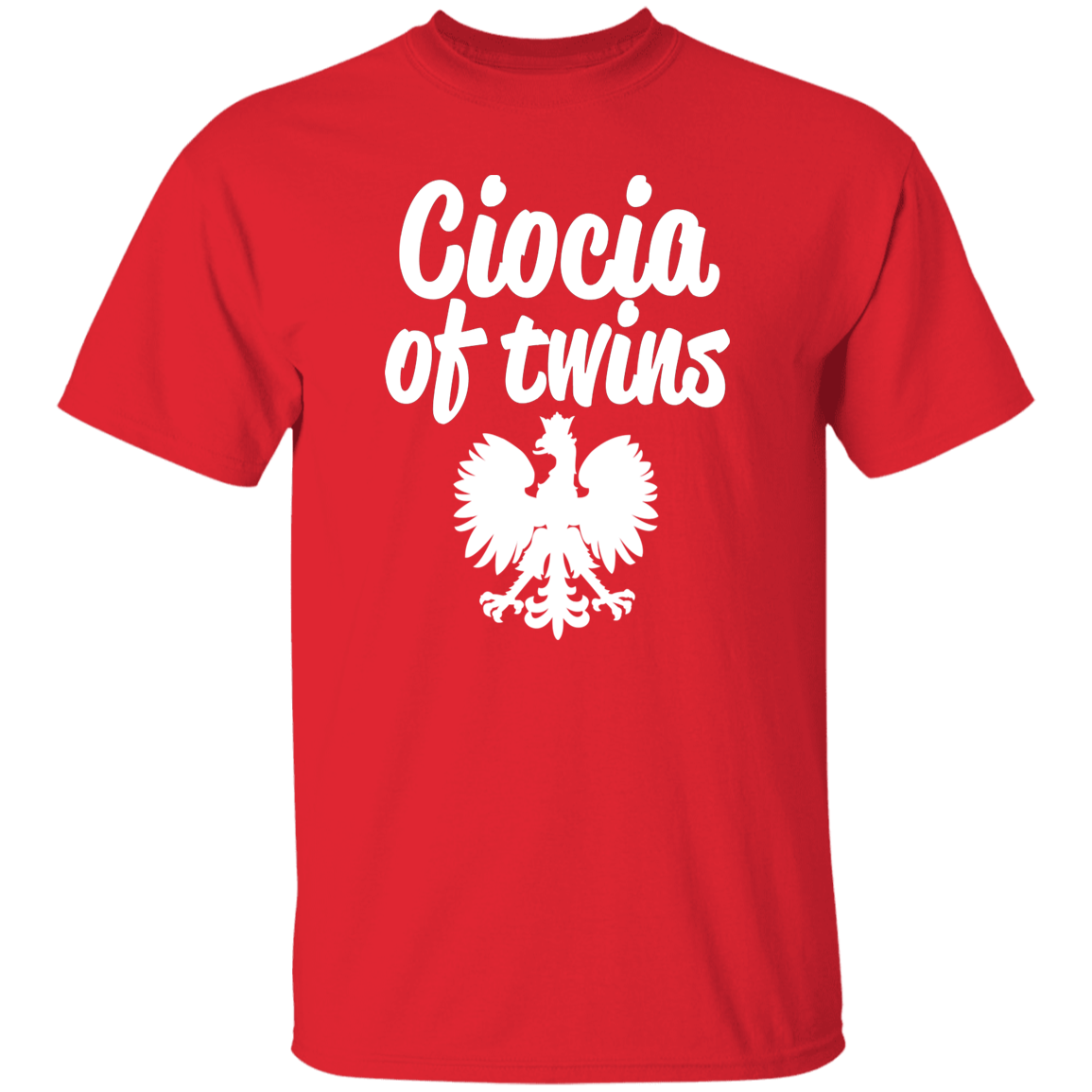 Ciocia of Twins Apparel CustomCat G500 5.3 oz. T-Shirt Red S