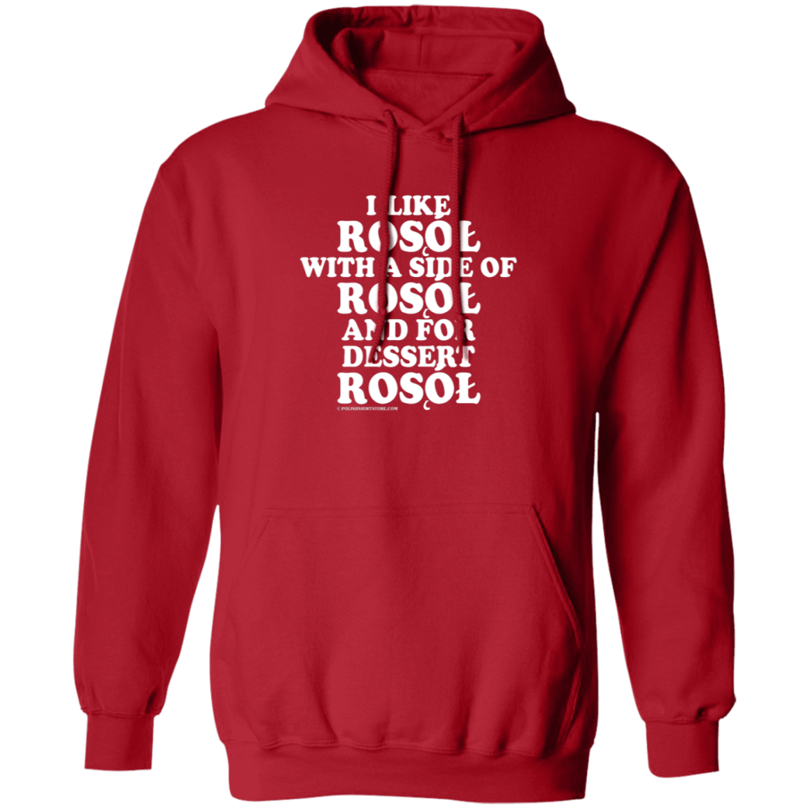 Rosol With A Side Of Rosol Apparel CustomCat G185 Pullover Hoodie Red S
