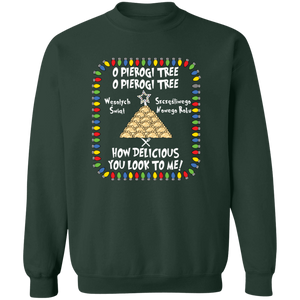 O Pierogi Tree Sweatshirt - How Delicious You Look To Me - Forest Green / S - Polish Shirt Store