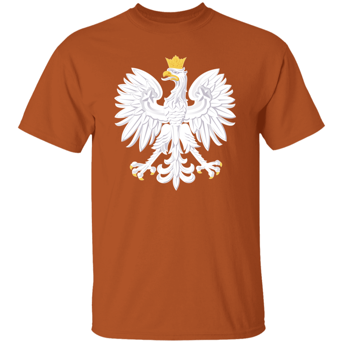 Polish Eagle T-Shirt T-Shirts CustomCat Texas Orange S 