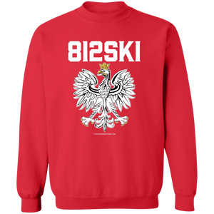 812SKI - G180 Crewneck Pullover Sweatshirt / Red / S - Polish Shirt Store