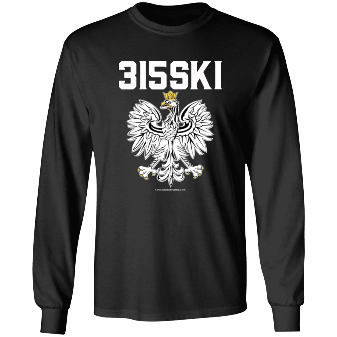 315SKI Apparel CustomCat G540 LS T-Shirt Black S