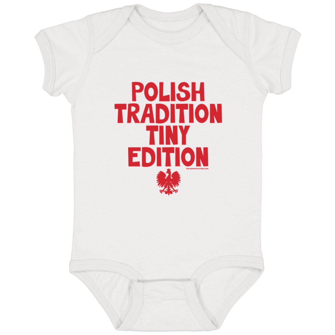 Polish Tradition Tiny Edition Infant Bodysuit Baby CustomCat White Newborn 