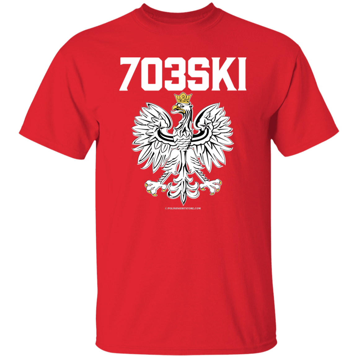 703ski Apparel CustomCat G500 5.3 oz. T-Shirt Red S