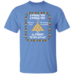 O Pierogi Tree T-Shirt -  Na Zdrowie To You And Me - Carolina Blue / S - Polish Shirt Store