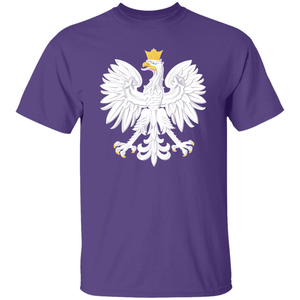 Polish Eagle T-Shirt T-Shirts CustomCat Purple S 