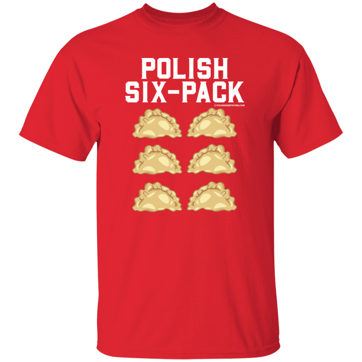 Polish Six-Pack Apparel CustomCat G500 5.3 oz. T-Shirt Red S