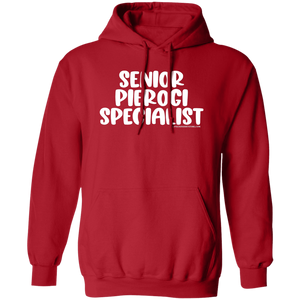 Senior Pierogi Specialist - G185 Pullover Hoodie / Red / S - Polish Shirt Store