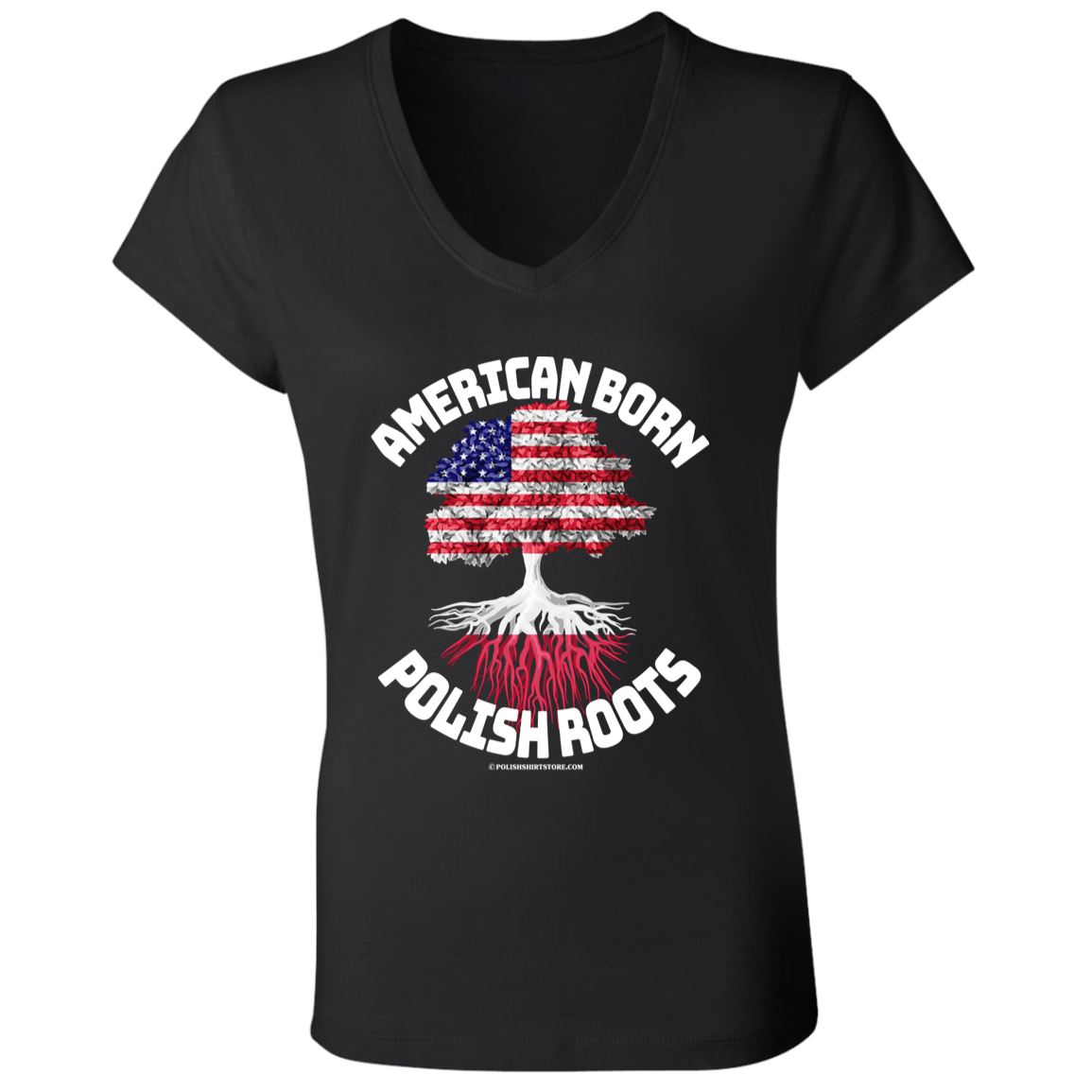 American Born Polish Roots Apparel CustomCat   