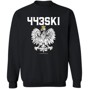 443SKI - G180 Crewneck Pullover Sweatshirt / Black / S - Polish Shirt Store