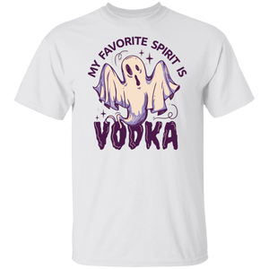 My Favorite Spirit Is Vodka - Gildan 500 5.3 oz. T-Shirt / White / S - Polish Shirt Store