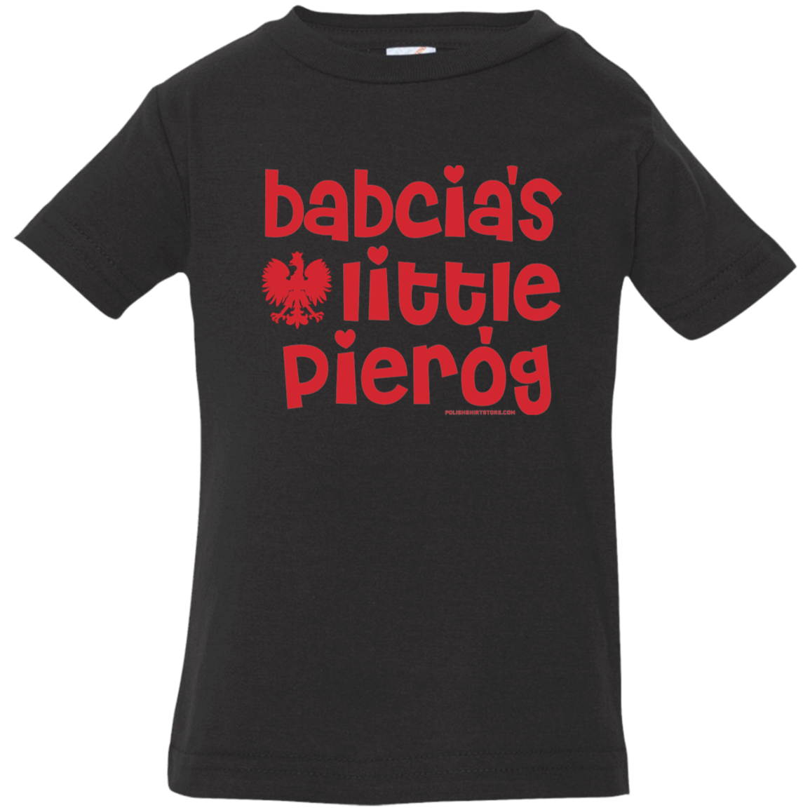 Babcia&#39;s Little Pierogi Infant &amp; Toddler T-Shirt Apparel CustomCat Infant  T-Shirt Black 6 Months