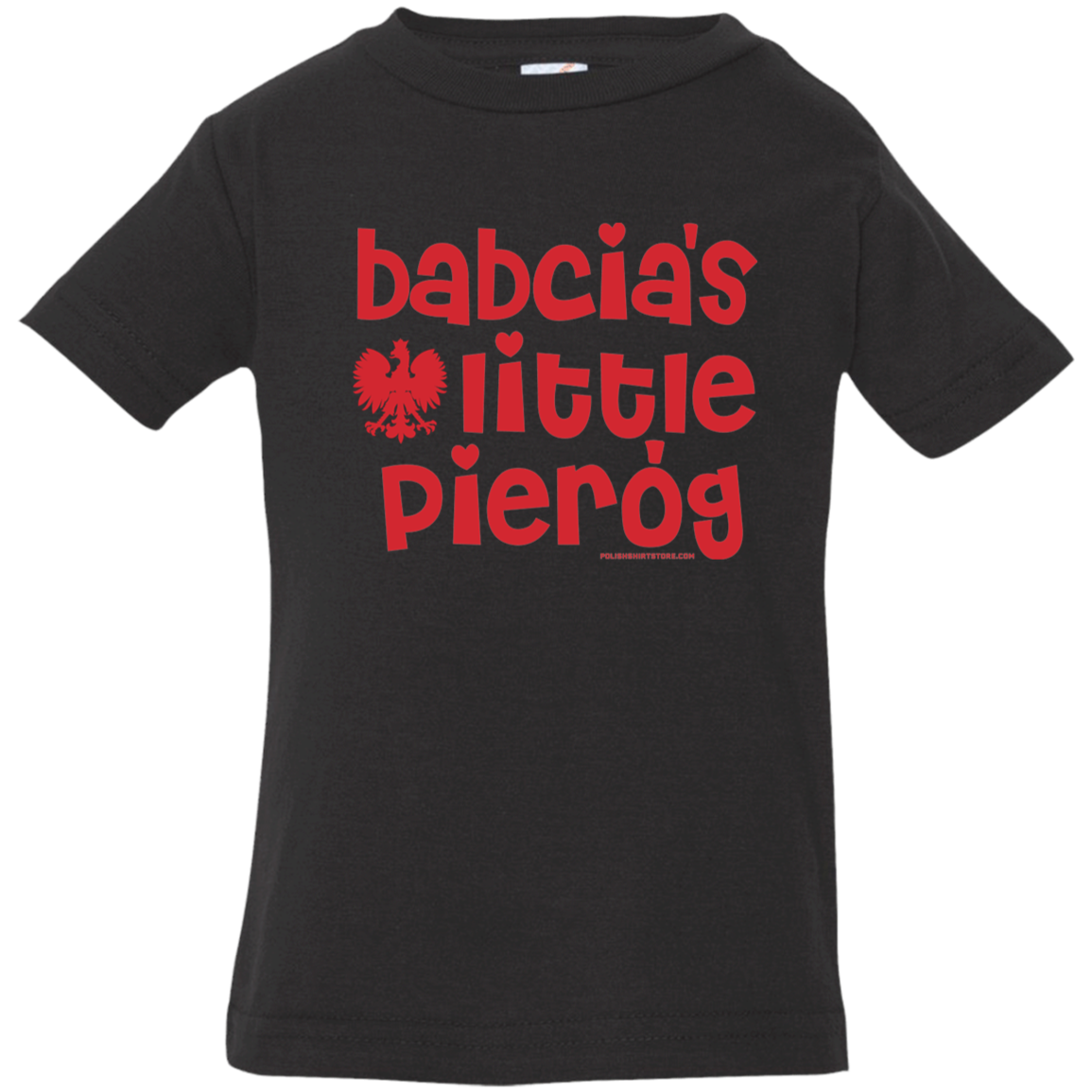 Babcia's Little Pierogi Infant & Toddler T-Shirt Apparel CustomCat Infant  T-Shirt Black 6 Months